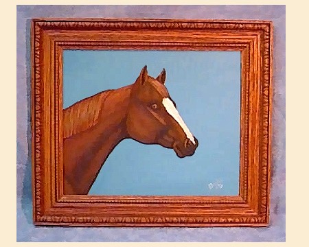 Yearling Quarter Horse Painting - Click Image to Close