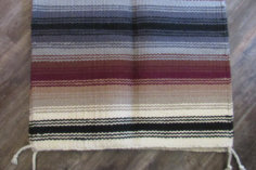 Wool double thick saddle blanket.