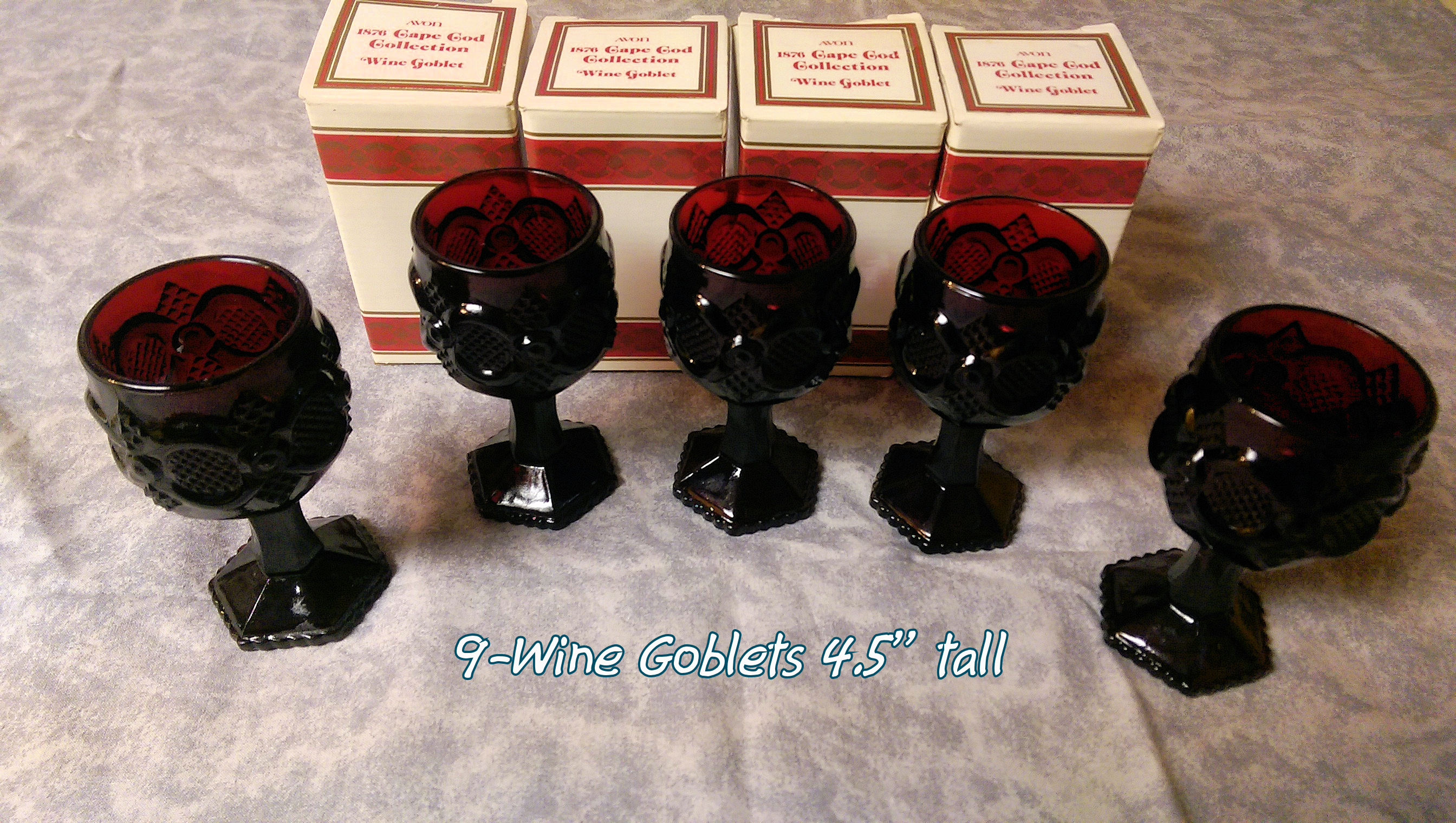 29 pcs of Avon Ruby Red 1876 Cape Cod Collection