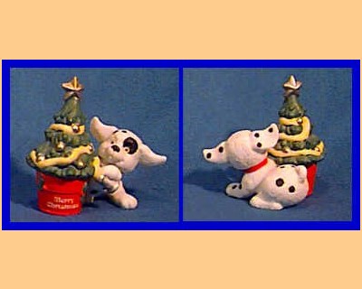 (image for) Enesco Dalmatian and Christmas Tree